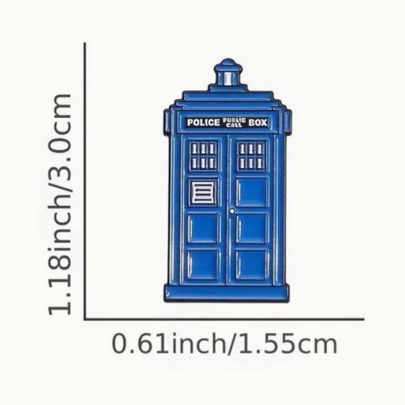 Funko Pop Doctor Who Eleventh Doctor Pocket Keychain w/ Free Tardis Enamel Pin - Picture 3 of 3